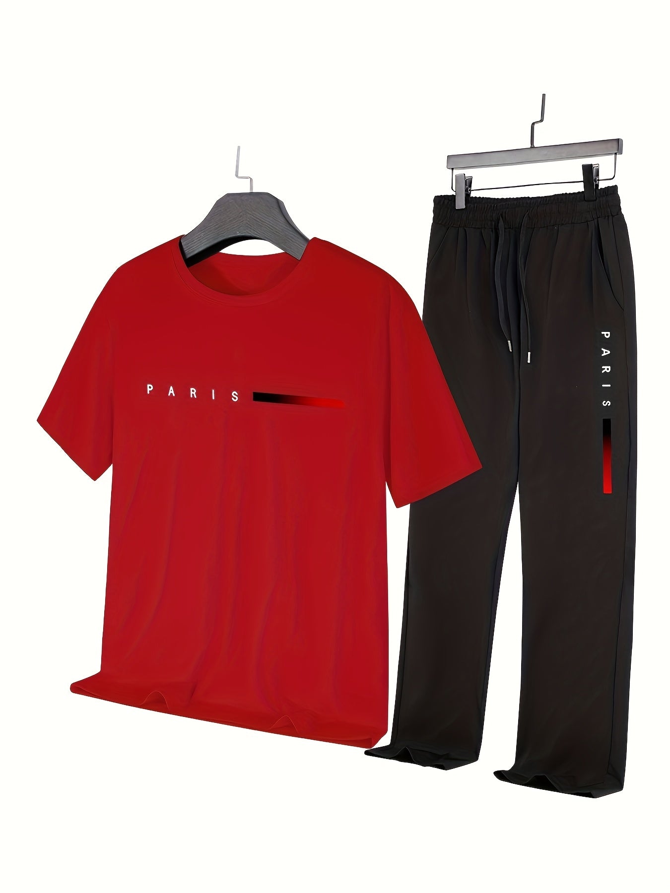 Casual Paris Print Two - Piece Outfit Track Suit - Mumzar