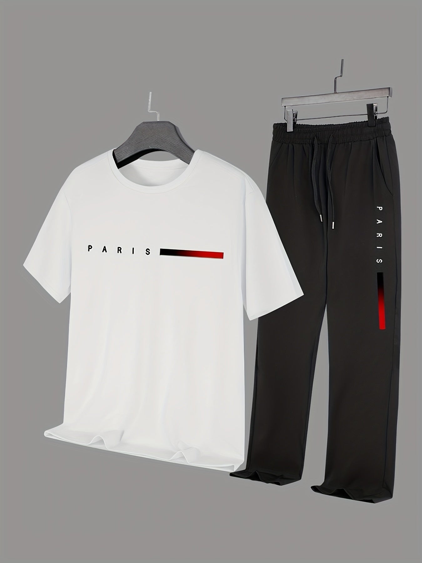 Casual Paris Print Two - Piece Outfit Track Suit - Mumzar