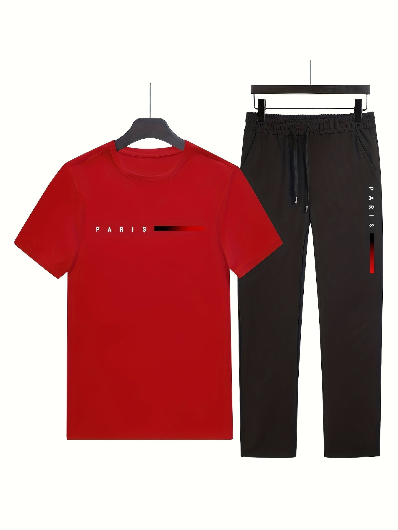 Casual Paris Print Two - Piece Outfit Track Suit - Mumzar