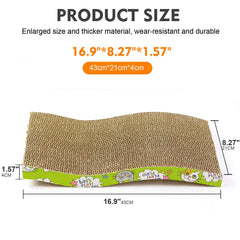 Huitich cat scratch board cardboard with durable design and enlarged size for optimal scratching comfort