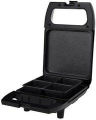 Geepas Brownie Maker, 4 Bites at A Time, GBM63050 | Non-Stick Cooking Plate | Safety Lock | Cool Touch Handles | Skid -Resistance Feet | Power on & Ready Indicator
