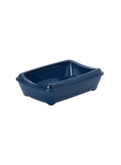 Moderna Arist-O-Tray-Cat Litter Tray (With Rim) 57.2 x 43.2 x 15.7 cm -Blue