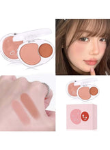 Two-Tone Blush Palette – Matte Contour & Rouge Powder (05#)