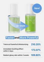 celimax noni ampoule UAE two green ampoule bottles showing up grade arrow new badge and moisturizing soothing claims