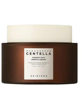 Face cream jar with white lid and brown container label, Madagascar Centella Probio-Cica