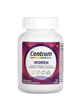 Centrum Women multivitamin bottle, 120 tablets, with purple supplement label