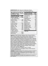 Centrum Women multivitamin supplement facts label with dosage and nutrient amounts