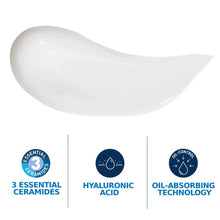 White gel-cream sample swipe