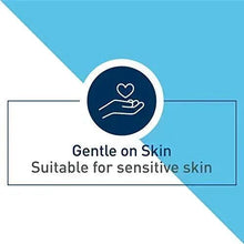 Gentle on skin; suitable for sensitive skin label
