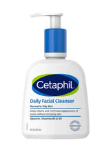 Cetaphil Daily Facial Cleanser bottle with pump, normal to oily skin
