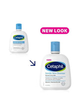 Cetaphil Gentle Skin Cleanser bottles, two views with blue caps