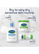 Cetaphil moisturizing cream jar in skincare routine graphic