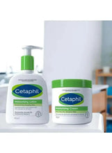 Moisturizing lotion bottle with pump and matching cream jar