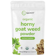 Organic horny goat weed powder pouch, 3.53 oz (100 g)