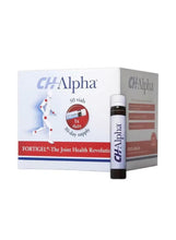 CH-Alpha liquid collagen joint health kit: box and bottle, 30 vials
