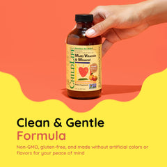 ChildLife Essentials Kids Liquid Multivitamin UAE in a brown bottle for healthy growth and nutrition