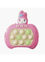 Huitich Cinnamoroll fidget toy for kids pop push light-up controller in pink with green buttons
