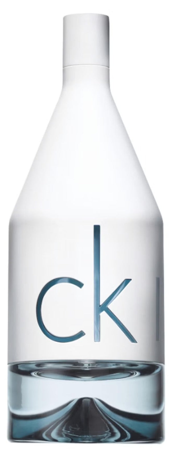 CK IN2U perfume for men in sleek bottle design with a modern clear base and minimalist label