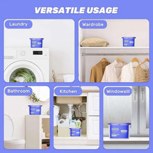 Moisture absorber box set for closet, laundry, bathroom, kitchen, windowsill