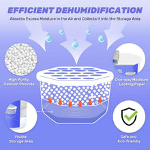 Moisture absorber box with calcium chloride beads and moisture-locking paper