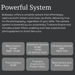 CMF Phone 2 Pro Global Version image showing camera specs 50MP main 50MP telephoto 8MP ultrawide 16MP TrueLens 3