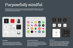 CMF Phone 2 Pro 5G Global Version marketing banner showing Purposefully mindful header with three UI mockups and app icons