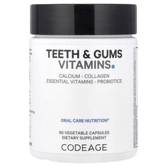 Codeage teeth and gum vitamins supplement with calcium collagen essential vitamins probiotics