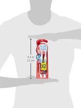 Colgate toothbrush value pack held upright, red and white package
