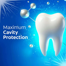 Tooth illustration with floating bubbles