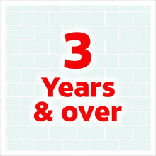 Kids toothbrush age label: 3 years and over
