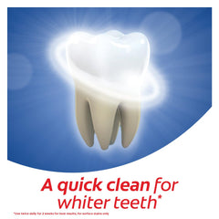 Glowing white tooth illustration representing Colgate Optic White toothpaste UAE for whiter teeth