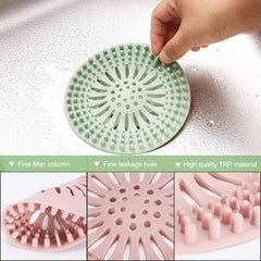 Huitich colorful shower drain strainer pack silicone drain filter with fine filter column and high quality TRP material