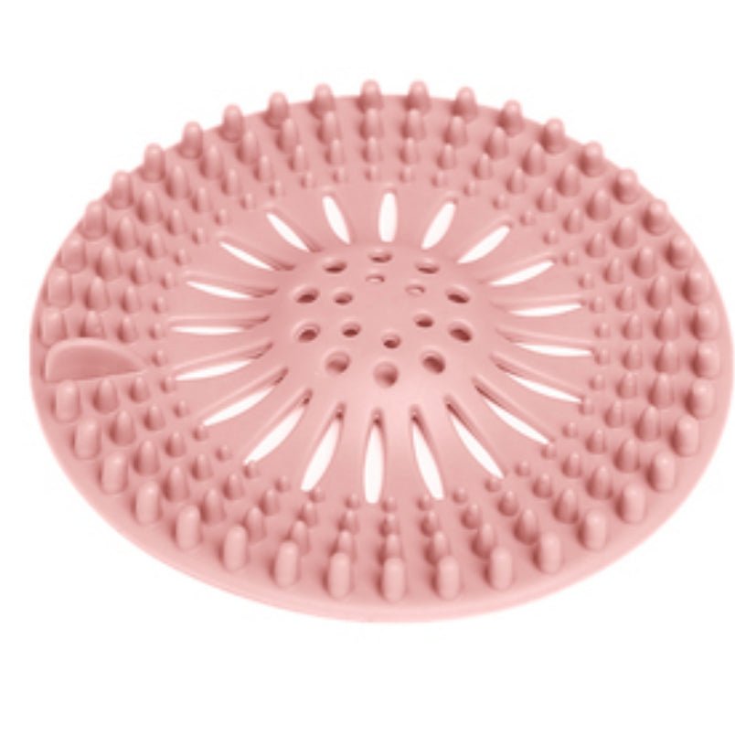 Huitich silicone drain filter in pink from colorful shower drain strainer pack for hair and debris trapping