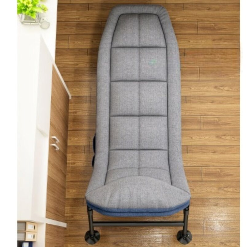 Huitich comfortable lounge chair for living room with gray cushioned fabric and sturdy black frame on wooden floor