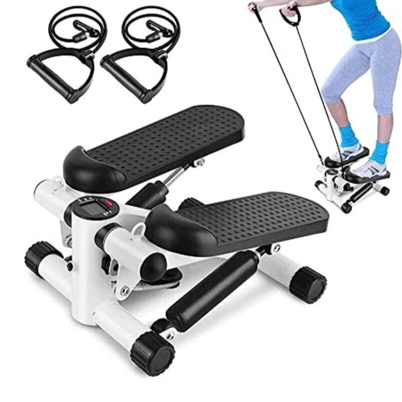 Huitich compact fitness stepper with LCD display and resistance bands for full body workout