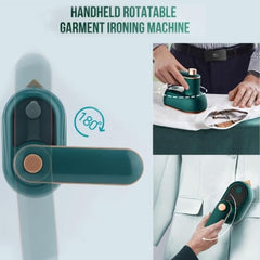 Huitich compact handheld steam iron with rotatable handle for garment ironing at 180 degrees