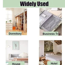 Portable laundry washer in travel setup with compact case organizer