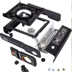 Huitich compact outdoor camping stove disassembled components for easy portable cooking