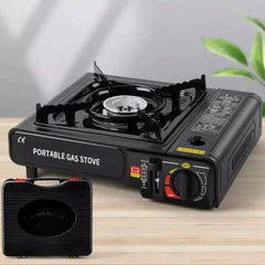 Huitich compact outdoor camping stove portable gas stove with black carrying case for easy transport