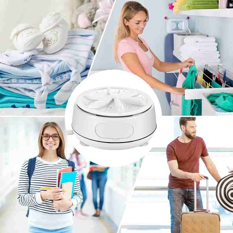 Huitich compact portable washing machine ideal for easy laundry at home or while traveling