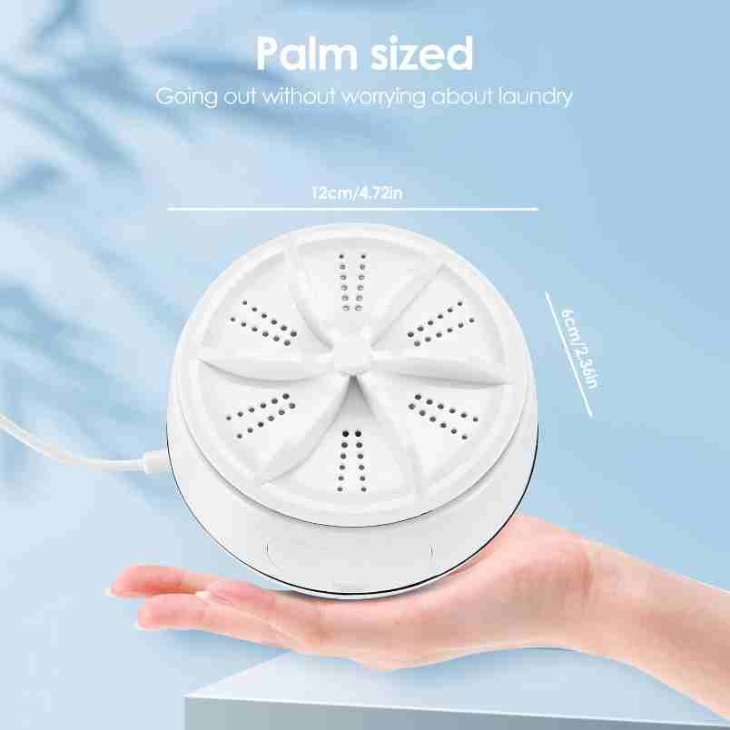 Compact portable washing machine palm sized efficient mini washer by Huitich for convenient laundry