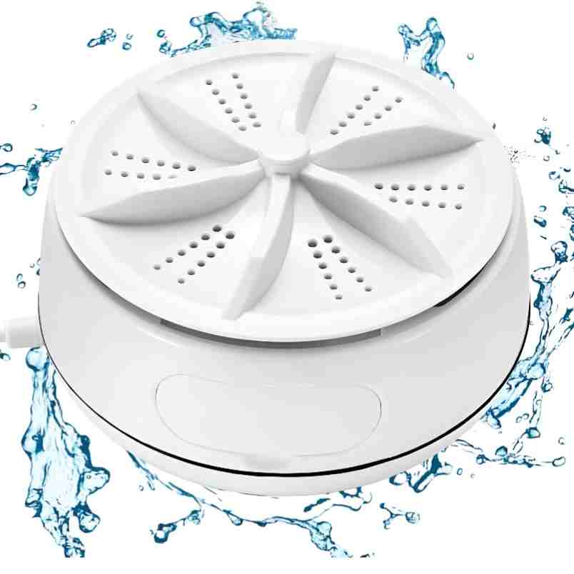Huitich compact portable washing machine mini washing device with water splashes background