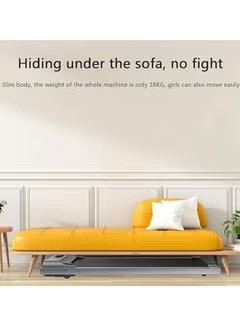 Huitich compact treadmill with tablet holder slim design fitting under sofa for easy storage