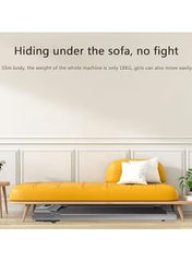 Huitich compact treadmill with tablet holder slim design fitting under sofa for easy storage