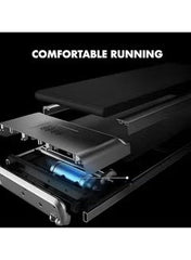 Huitich compact treadmill with tablet holder showing detailed internal components for comfortable running