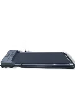 Huitich compact treadmill with tablet holder in sleek black design for home workouts