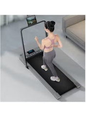 Huitich compact treadmill with tablet holder featuring a sleek design for home workouts