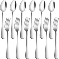 Huitich 12 Piece Cutlery Set - Stainless Steel Flatware - Mumzar