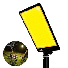 Huitich LED camping lantern with rectangular yellow light panel and black clamp base