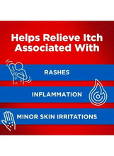 Hydrocortisone anti-itch applicator box panel listing rashes, inflammation, irritation